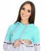 MijaCulture Casual 3 in1 Maternity and Nursing Pullover Sweatshirt 4111/M72 Mint / Melange 1